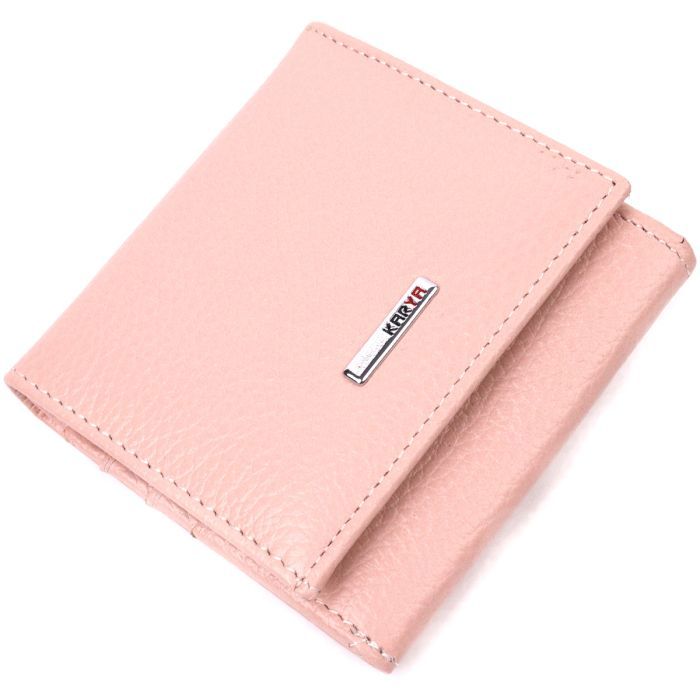 Кошелек Karya Кожаный Пудровый Фото