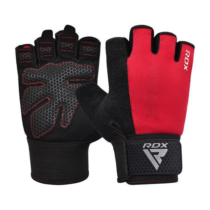 Перчатки для фитнеса RDX W1 Half Red XL Фото
