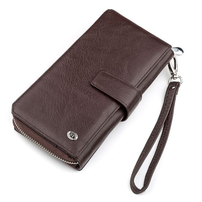 Кошелек ST Leather Из натуральной кожи Коричневый Фото