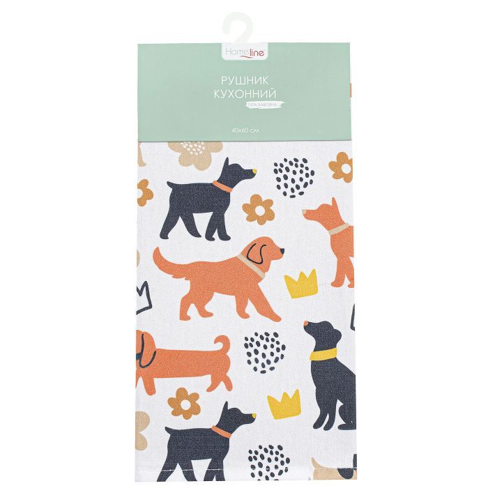 Полотенце Home Line кухонное Dogs 40x60 см Фото