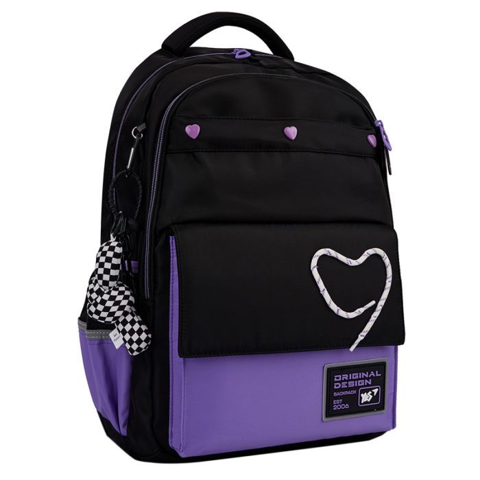 Рюкзак школьный Yes Purple Hearts TS-48 Фото