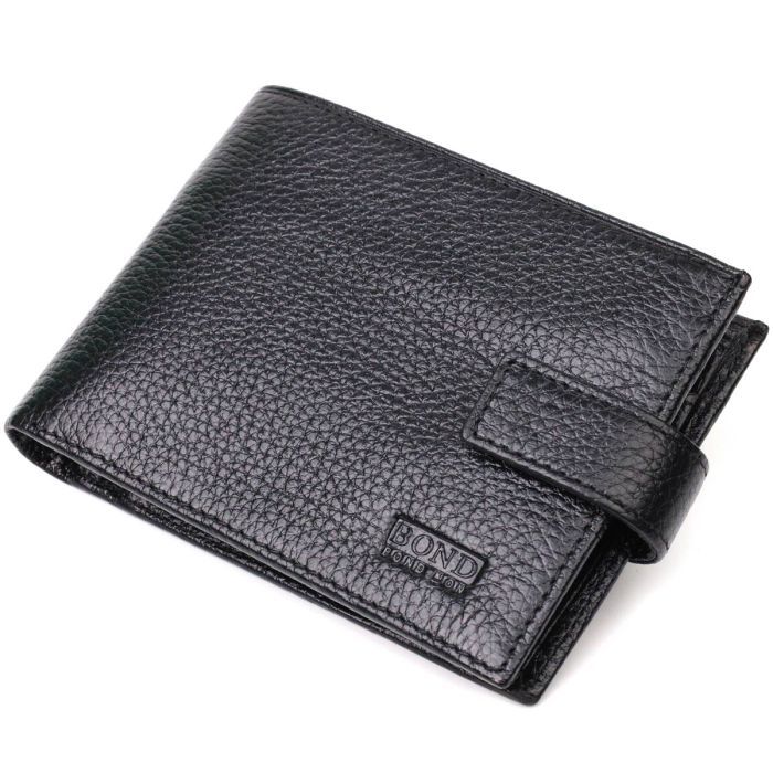 Кошелек Bond Accessories Из натуральной кожи Черный Фото