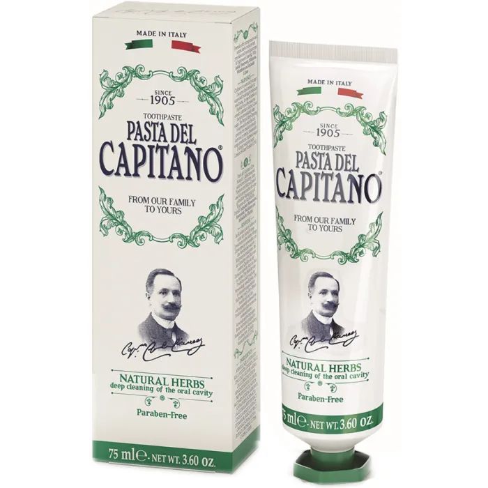 Зубная паста Pasta del Capitano Натуральные травы 75 мл Фото