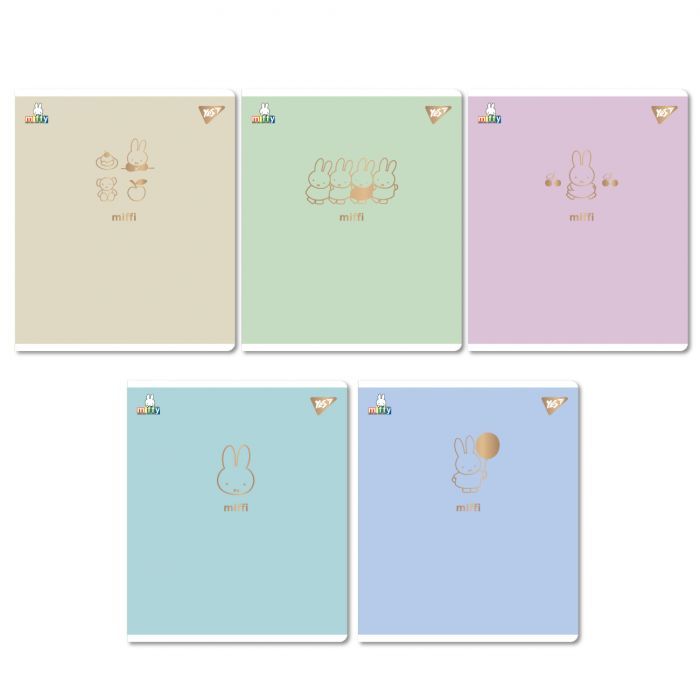 Тетрадь Yes Gold Miffy 12 аркушів лінія Фото