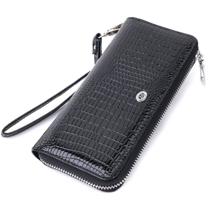 Кошелек ST Leather Из натуральной кожи Черный Фото