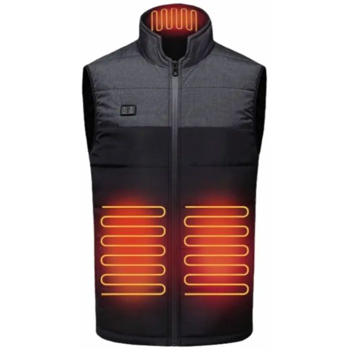 Жилет с подогревом Thermalli Chatel чорний/сірий L Фото