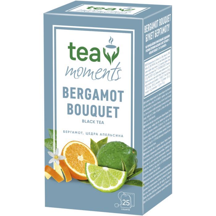 Чай Tea Moments Bergamot Bouquet черный 25х1.8 г Фото