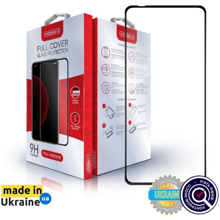 Стекло защитное Intaleo Full Glue Moto G72 Black Фото