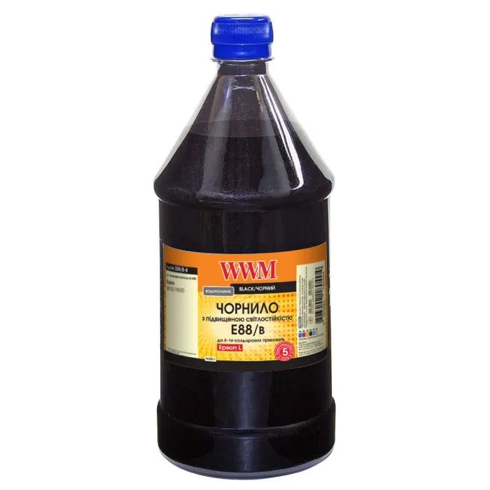 Чернила WWM Epson L8050/L18050 1000г Black, water-soluble Фото