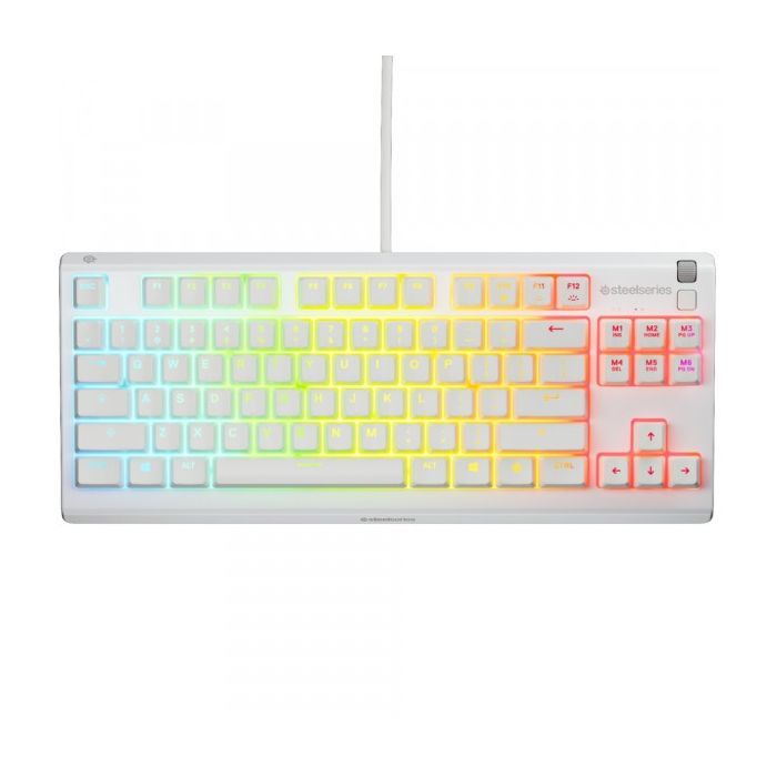 Клавиатура SteelSeries Apex 3 TKL USB UA White Фото