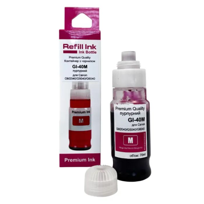Чернила Premium Quality Canon GI-40M 70ml Magenta Фото