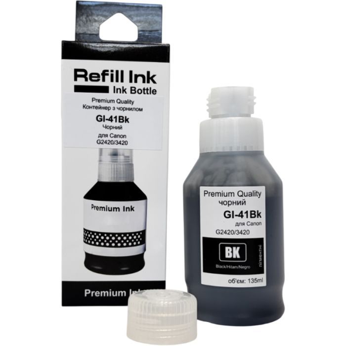 Чернила Premium Quality Canon GI-41Bk 135мл Black Фото
