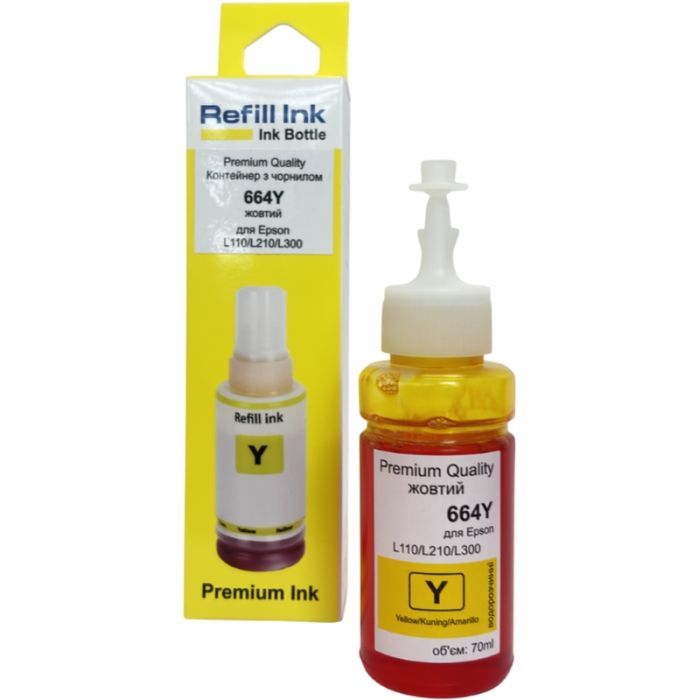 Чернила Premium Quality Epson 664Y 70мл Yellow Фото