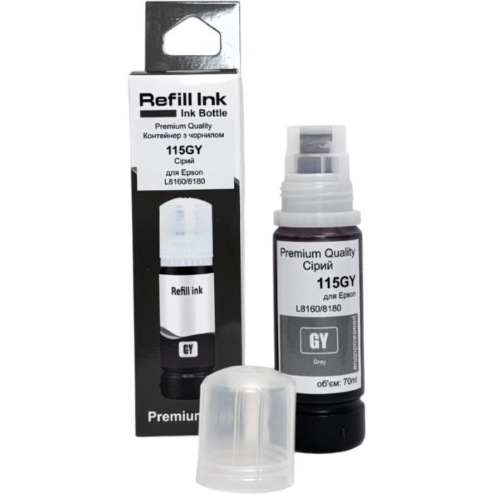 Чернила Premium Quality Epson 115 70мл Gray C13T07D54A SmartFill Фото