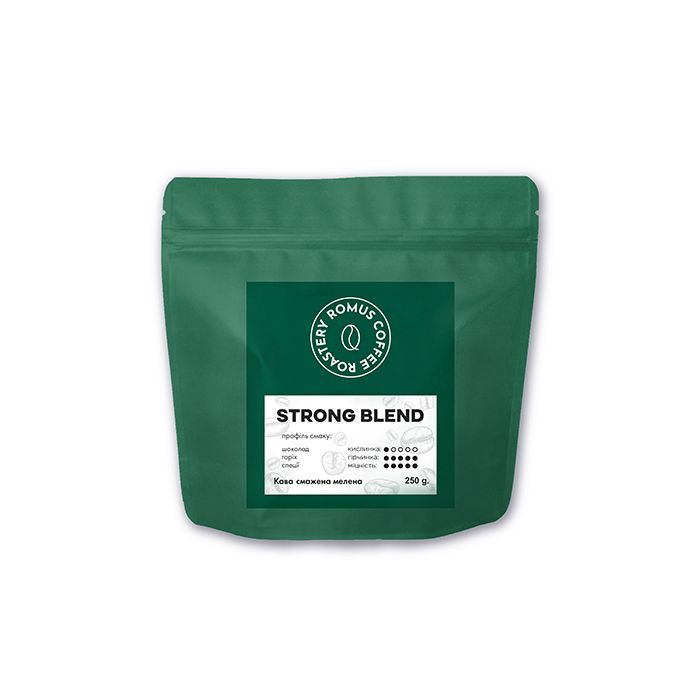 Кофе Romus Roastery Strong Blend мелена 250 г Фото