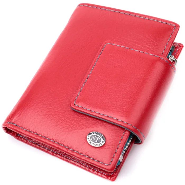Кошелек ST Leather Кожаный Красный Фото