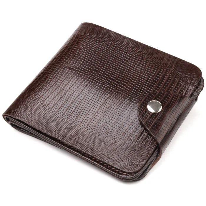 Портмоне Canpellini Из натуральной кожи Коричневое Фото