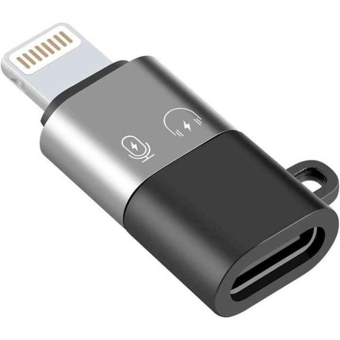 Переходник XoKo USB-C F to Lightning M charger-audio Фото