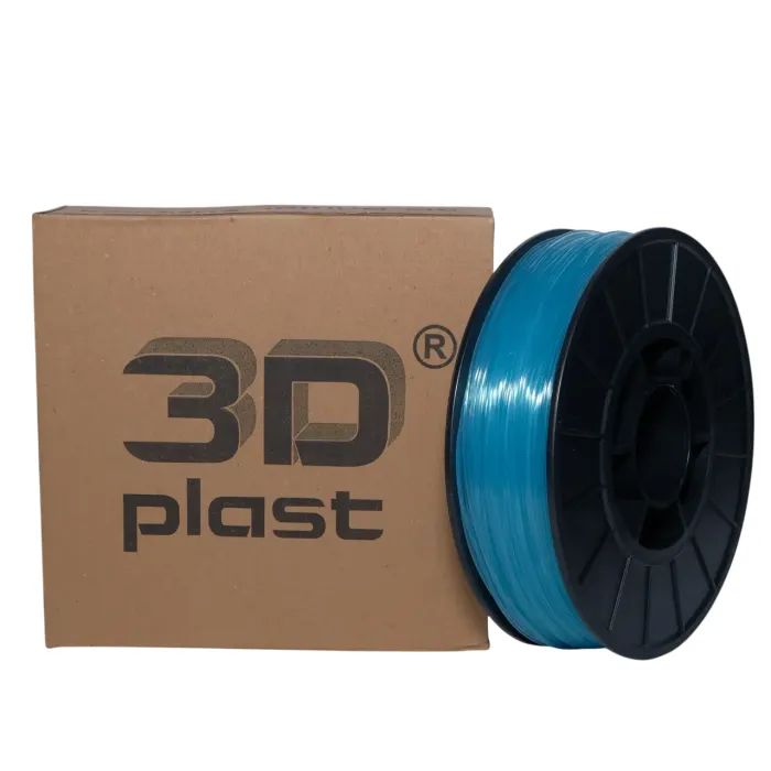 Пластик для 3D-принтера 3Dplast PLA 1.75мм, 0.85кг, transparently-blue Фото