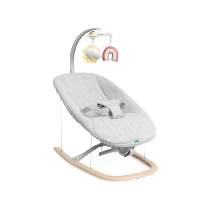 Кресло-качалка Chicco шезлонг Zen Wave, светло-серый Фото