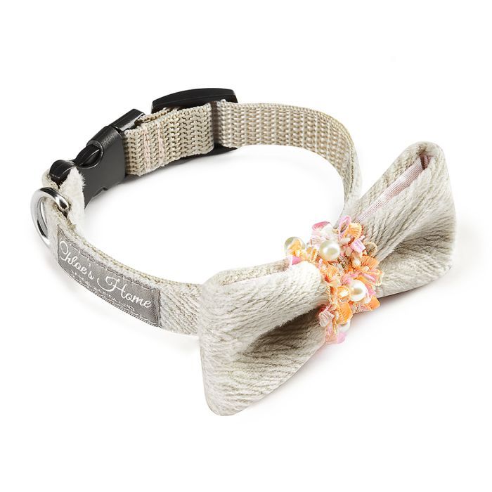 Ошейник для животных Chloe's Home Perlove екрю М Фото