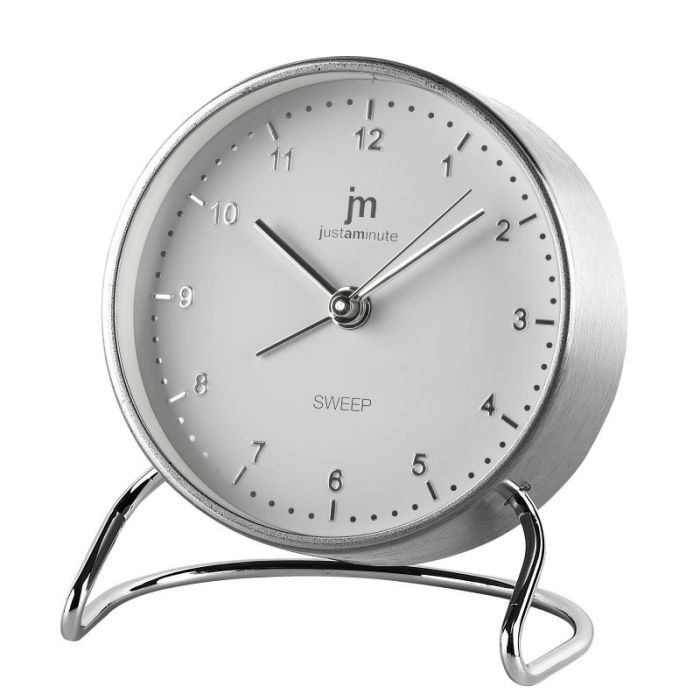 Настольные часы Lowell будильник, сріблястий Фото