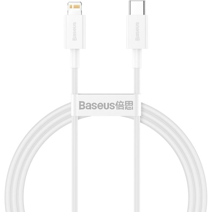 Дата кабель Baseus USB-C to Lightning 2.0m 20W white Фото