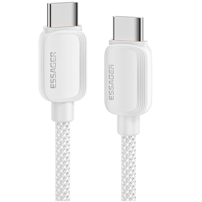 Дата кабель Essager USB-C to USB-C 2.0m 100W white Фото