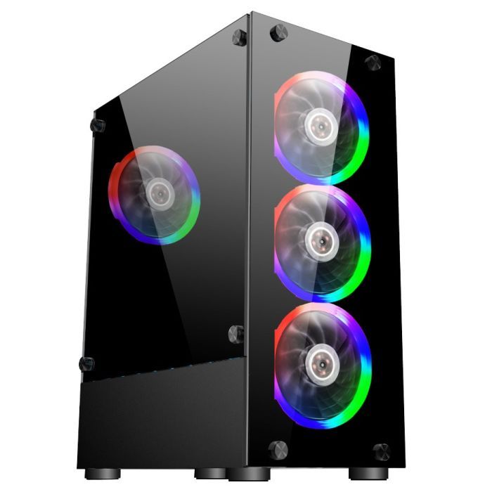 Корпус для ПК 1stPlayer V2-A-BK-4F1 Фото