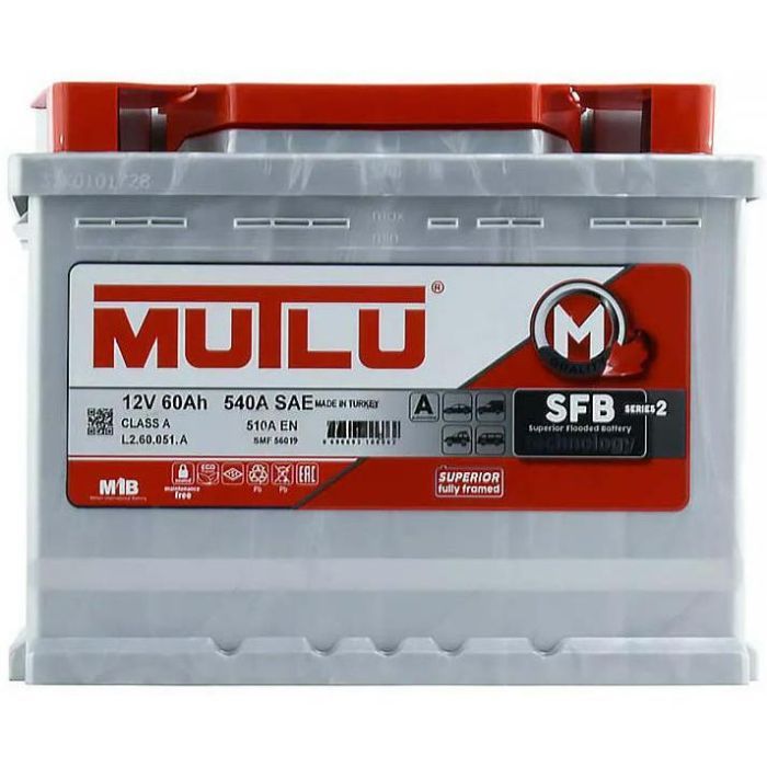 Аккумулятор автомобильный MUTLU 6СТ-60 (0) SFB L2.60.051.A Фото
