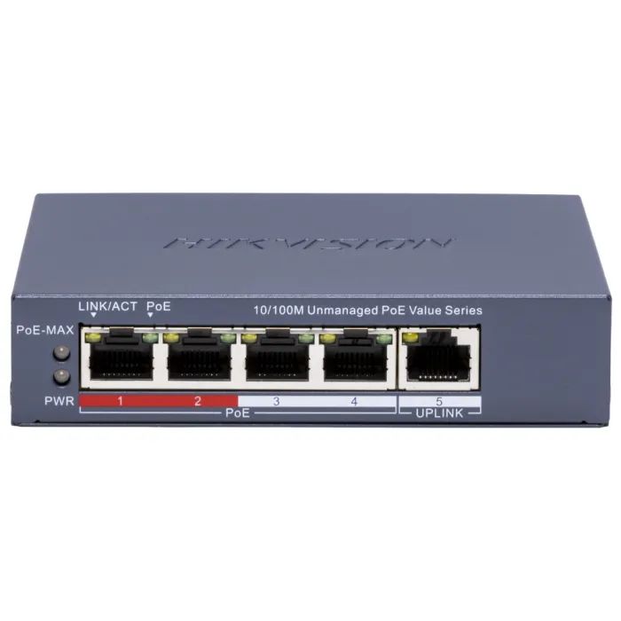 Коммутатор сетевой Hikvision DS-3E0105P-E/M(C) Фото