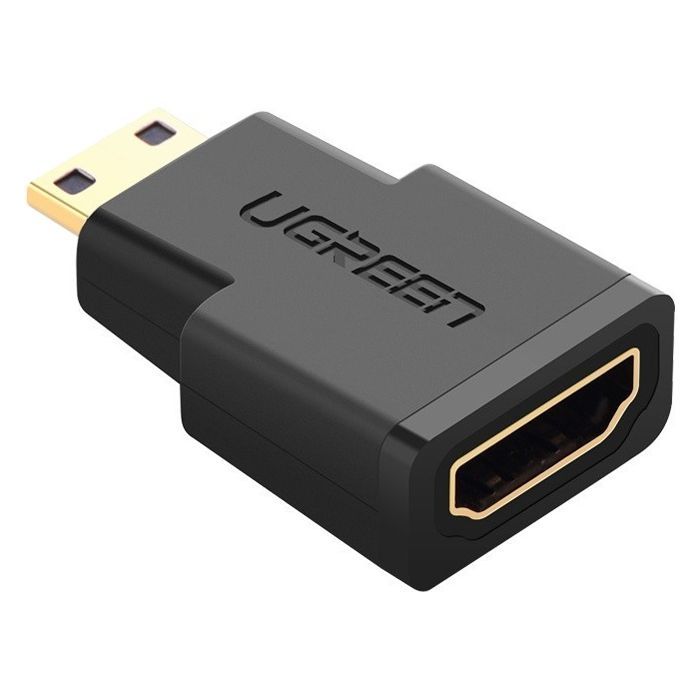 Переходник Ugreen Mini HDMI M to HDMI F black Фото