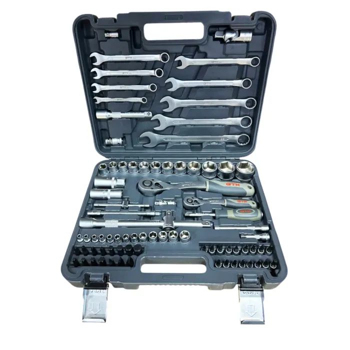 Набор инструментов GTM 82шт. 1/2-1/4" 4-32мм, кейс Фото
