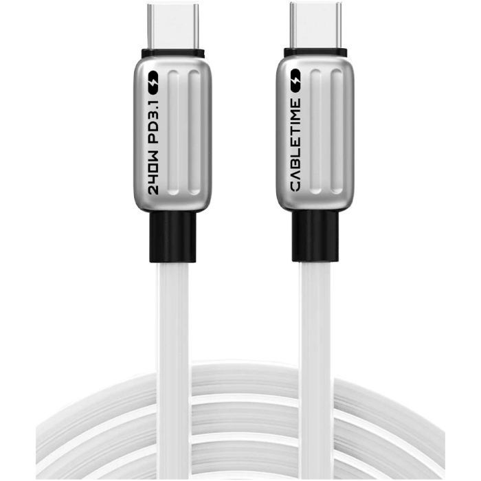 Дата кабель Cabletime USB-C to USB-C 2.0m PD240W Фото