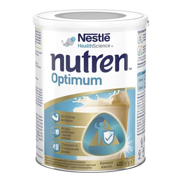 Энтеральное питание Nestle Nutren Optimum 400 г Фото