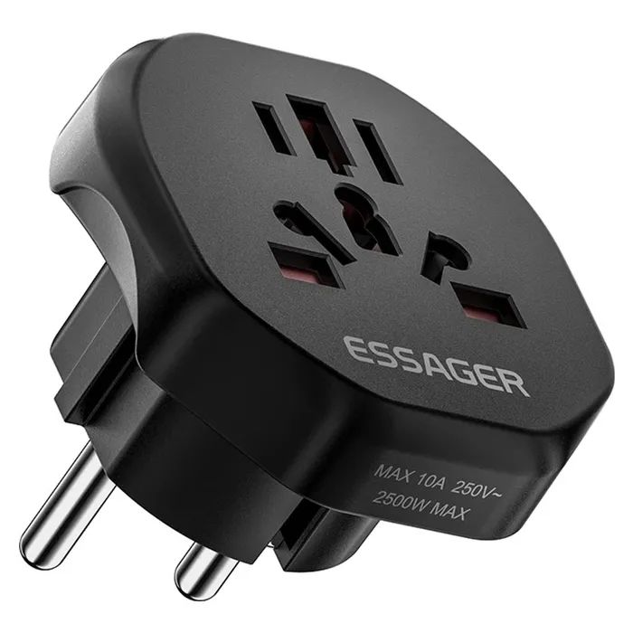 Переходник Essager EU to global universal adapter Фото