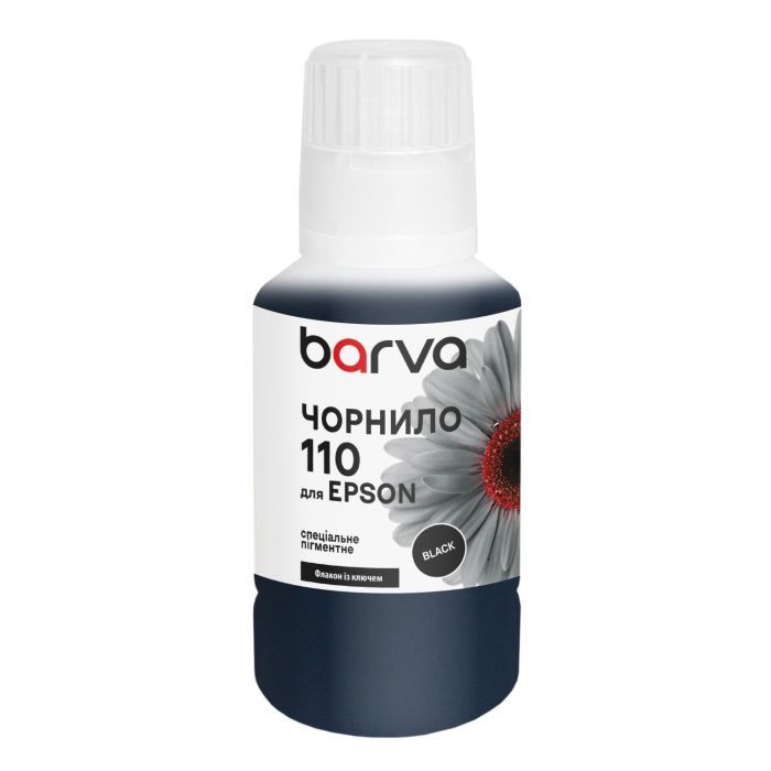 Чернила Barva Epson 110 BK 120 мл, OneKey, pigmented Фото