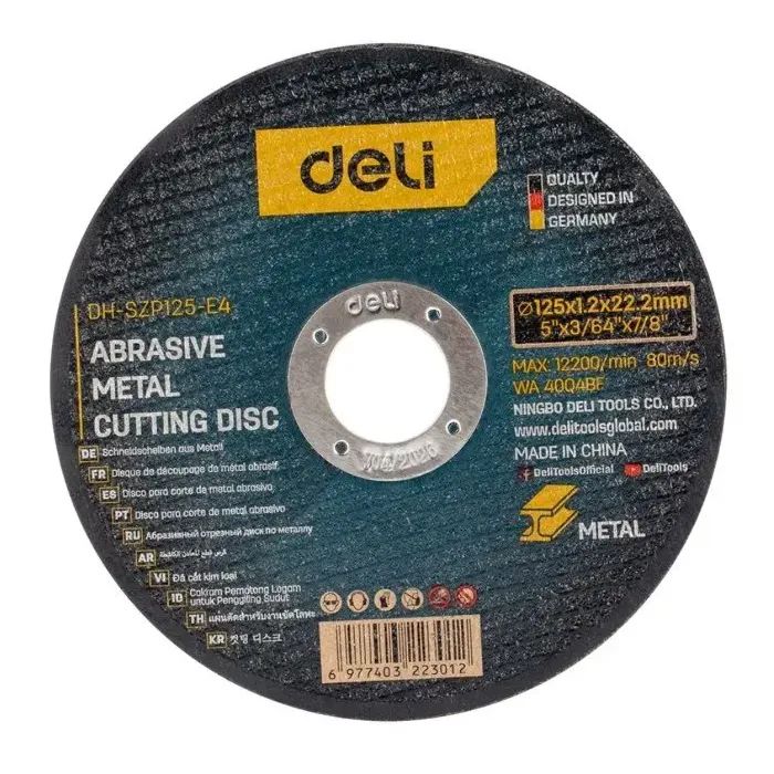 Круг отрезной Deli 125 x 1,2 мм Фото