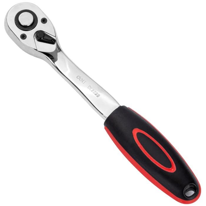 Трещотка Deli 1/4", 72T Фото