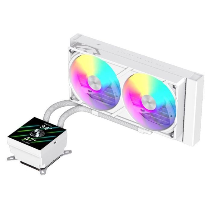 Система жидкостного охлаждения Gamemax GLACIER 240 LCD WH Фото