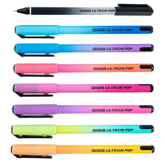 Ручка шариковая Unimax Ultron POP 2х, синяя Фото