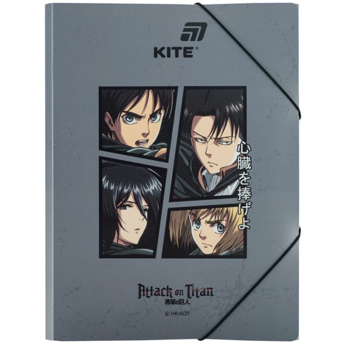 Папка на резинках Kite A4 Attack on Titan Фото