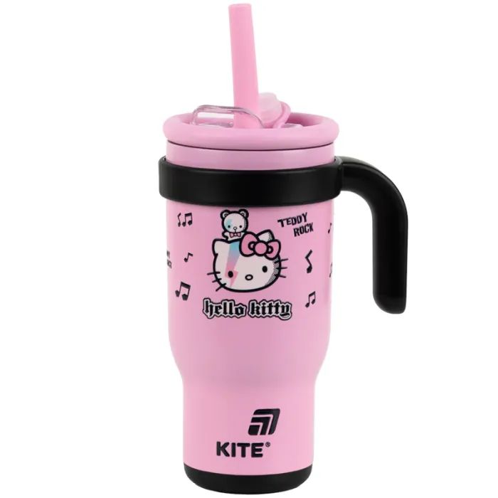 Поильник-непроливайка Kite Hello Kitty термокружка з трубочкою, 530 мл Фото