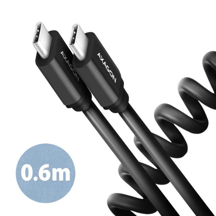 Дата кабель AXAGON USB-C to USB-C 0.6m 60W black Фото