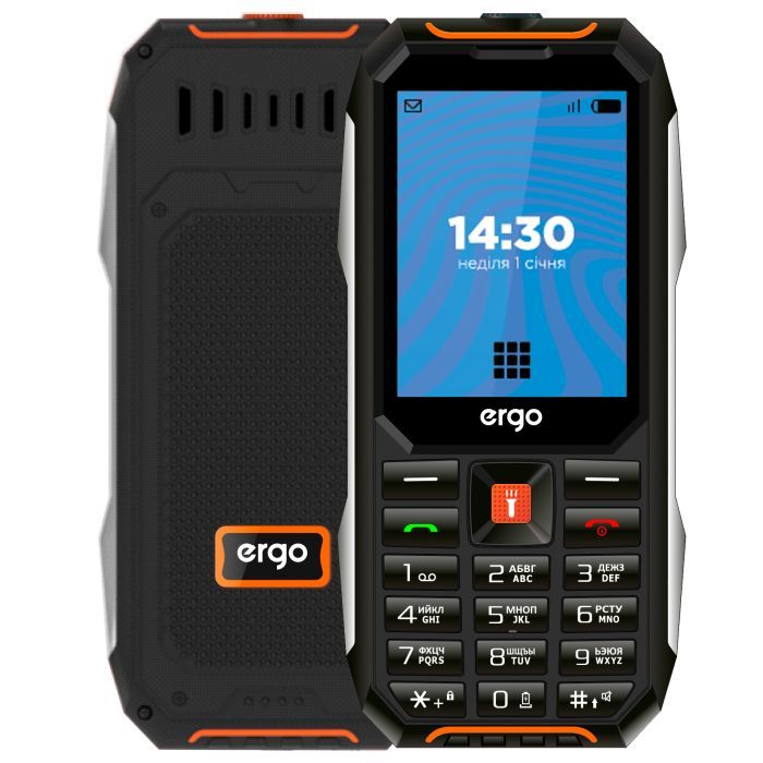Мобильный телефон Ergo E283 Black Orange Фото
