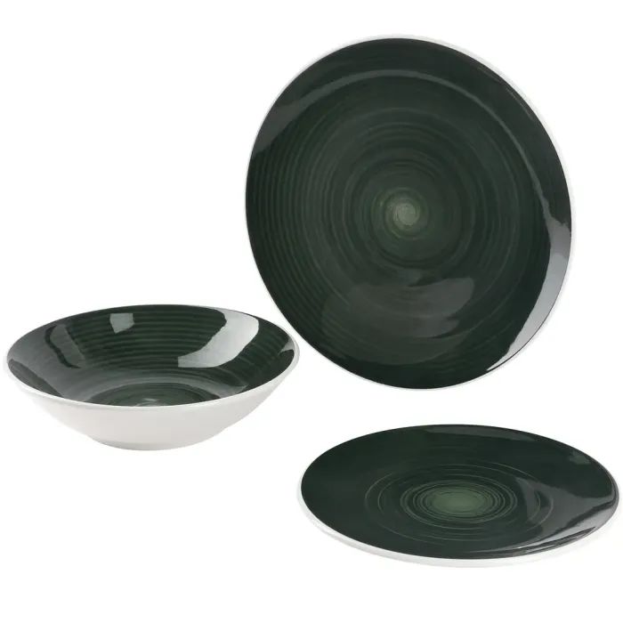Столовый сервиз Bergner Excalibur green 12 предметів Фото