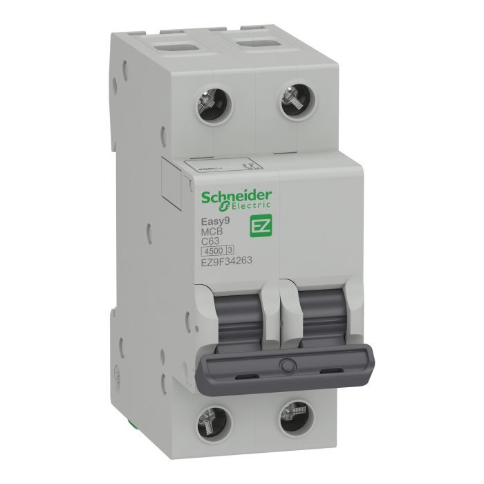 Автоматический выключатель Schneider Electric EZ9 2P 63A C Фото