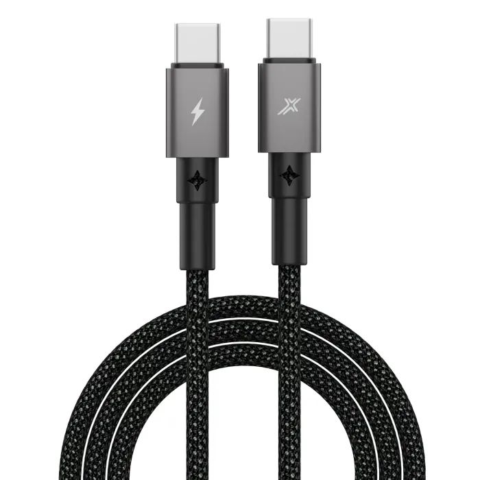 Дата кабель Grand-X USB-C to USB-C 1.0m 100W black Фото