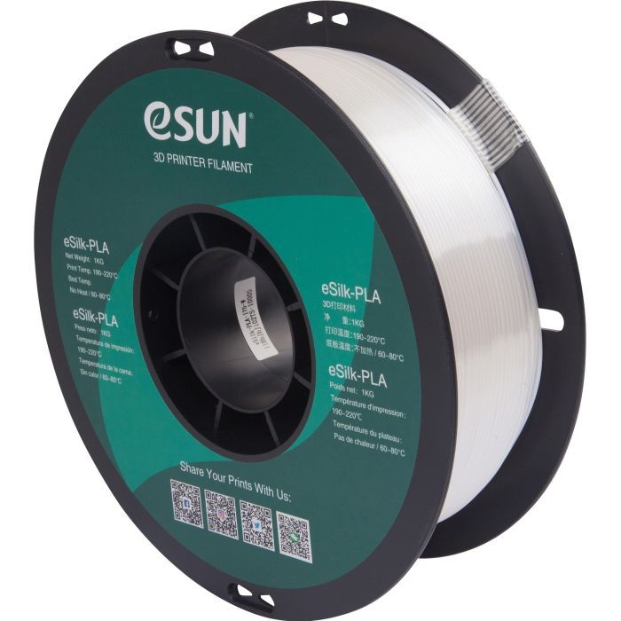 Пластик для 3D-принтера eSUN ePLA-Silk 1,75mm 1kg WHITE Фото