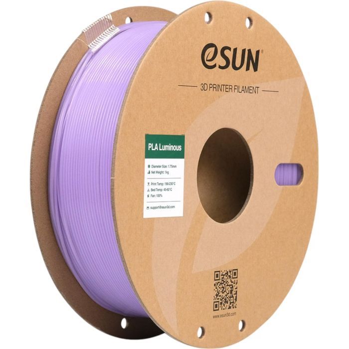 Пластик для 3D-принтера eSUN PLA- Luminous 1.75мм, 1кг, PURPLE Фото